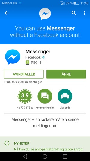 Velg ÅPNE