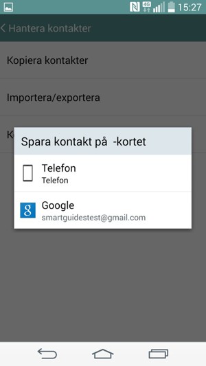 Tryck på ditt Google-konto