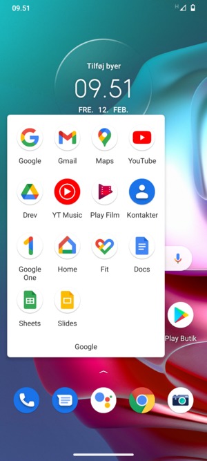 Vælg Gmail