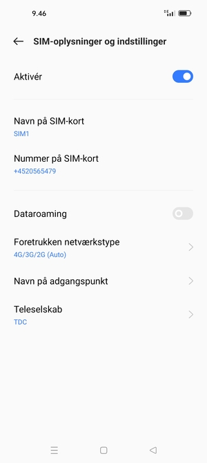 Vælg Navne på adgangspunkter