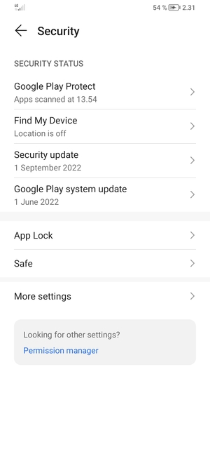 Select More settings