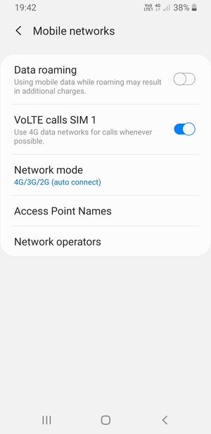 Select Access Point Names