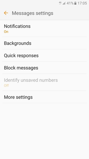 Select More settings