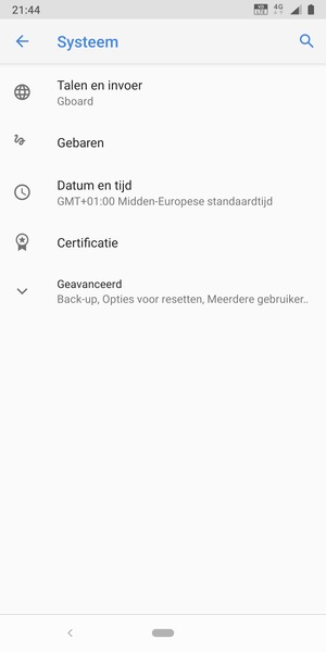 Selecteer Geavanceerd