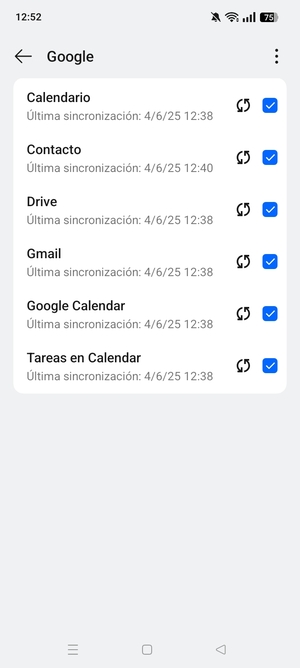 Asegúrese de haber seleccionado Contacto