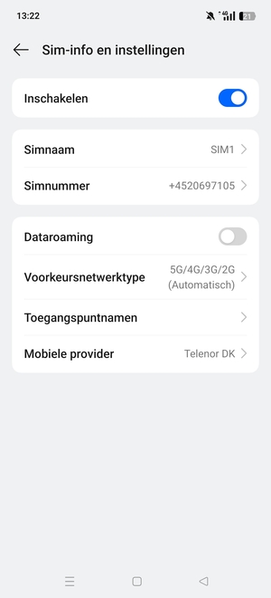 Selecteer Toegangspuntnamen