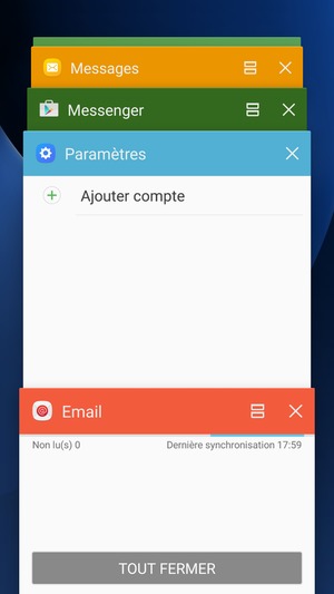 Sélectionnez TOUT FERMER
