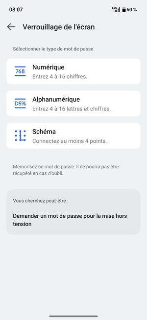 Sélectionnez Schéma