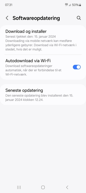 Vælg Download og installer