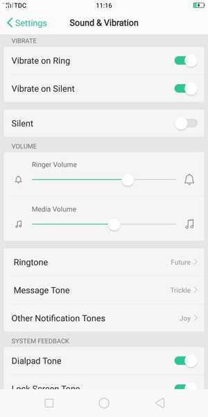 Adjust the volume to the desired level
