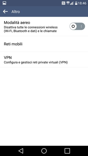 Seleziona Reti mobili