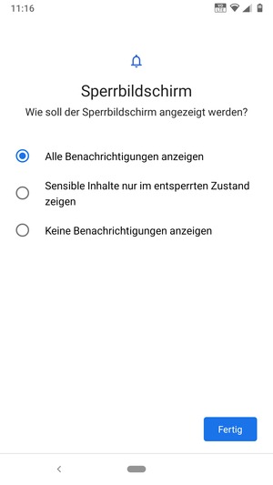 Wählen Sie die gewünschte Option und wählen Sie Fertig