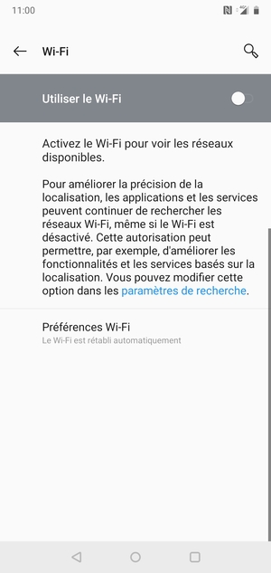 Activer le Wi-Fi