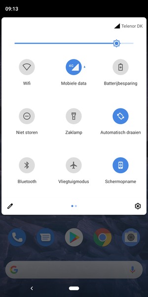 Pas helderheid aan op het vereiste niveau