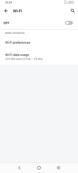 Turn Wi-Fi on