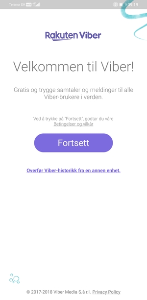 Applikasjonen er klar til bruk