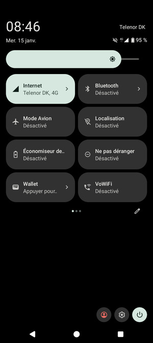 Régler la luminosité au niveau souhaité