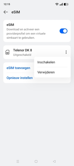 Selecteer  Inschakelen