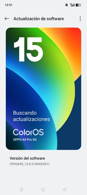 Espere a que la búsqueda termine