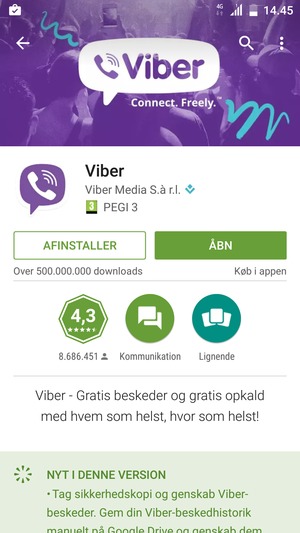 Vælg ÅBN
