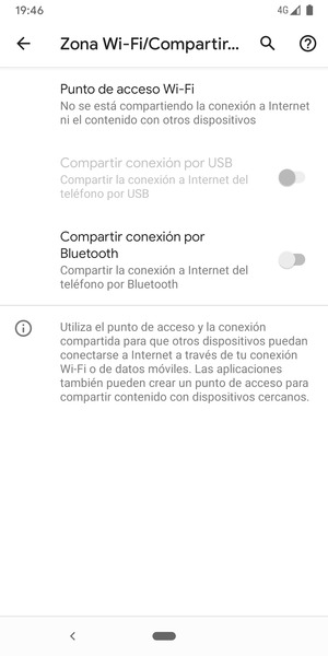 Seleccione Punto de acceso Wi-Fi