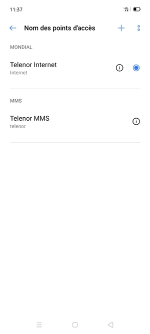 Votre téléphone est maintenant configuré pour les MMS