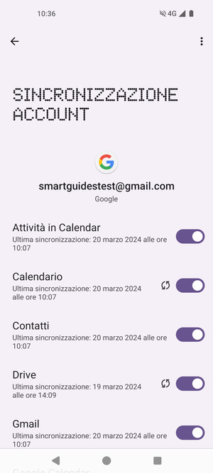 Seleziona il tasto Menu