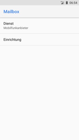 Wählen Sie Einrichtung