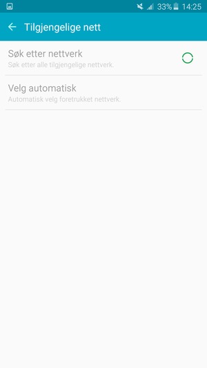 Vent til søket til ferdig