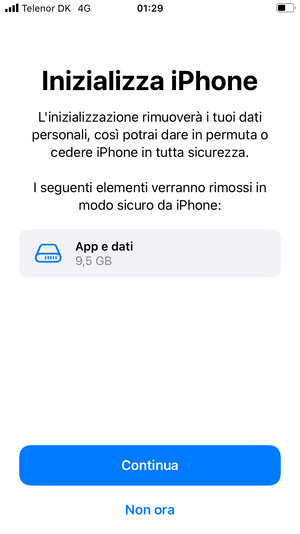 Seleziona Continua