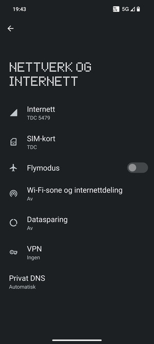 Velg SIM-kort