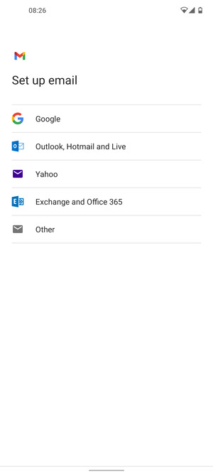 Select Exchange and Office 365
