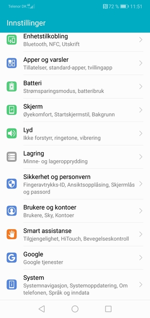 Bla til og velg System