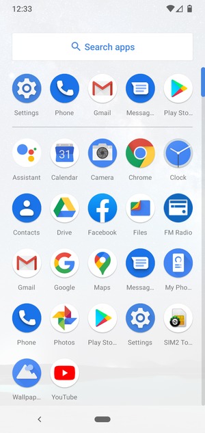 Select Settings