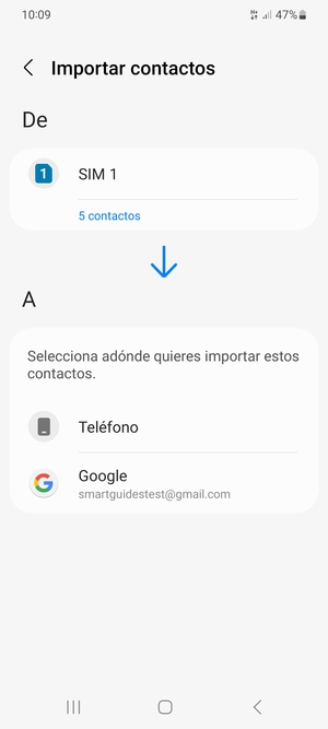 Seleccione  Google