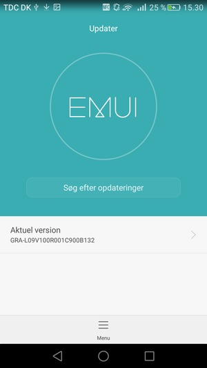 Vælg Søg efter opdateringer