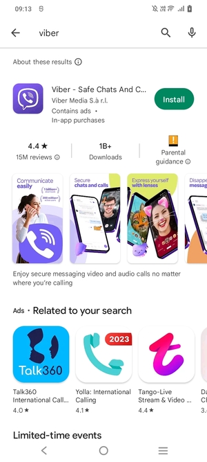 Select the app