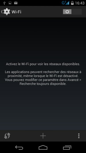 Activer le Wi-Fi