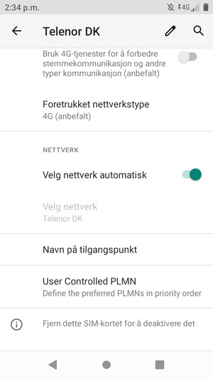 Velg Navn på tilgangspunkt