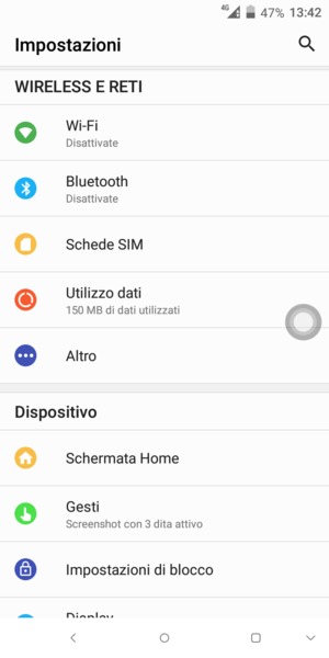 Seleziona Altro