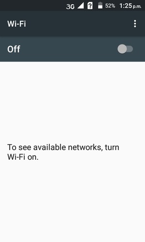 Turn Wi-Fi on