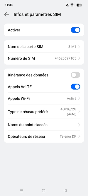 Sélectionnez Noms du point d'accès