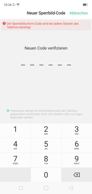 Ihr neues Passwort bestätigen