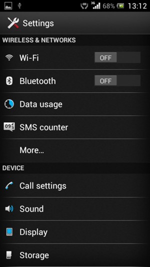 Select Wi-Fi