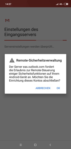 Wählen Sie OK