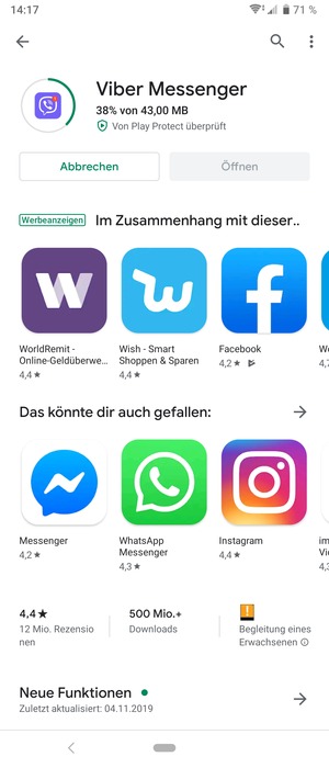Warten Sie, bis der Installationsprozess  beendet ist