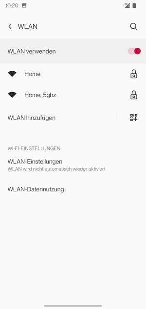 Wählen Sie das Wireless-Netzwerk, zu dem Sie eine Verbindung herstellen möchten