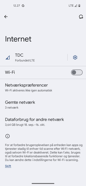 Aktiver Wi-Fi