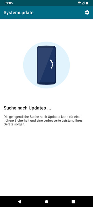 Warten Sie, bis die Suche abgeschlossen ist