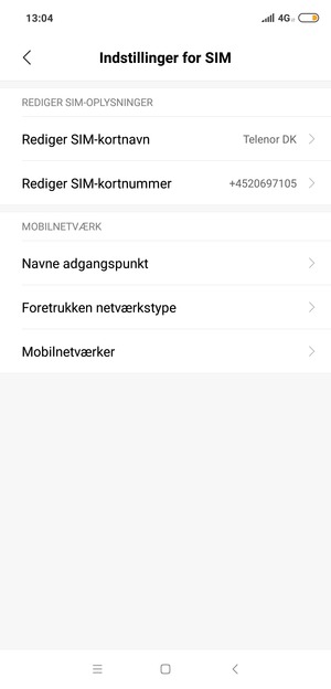 Vælg Foretrukken netværkstype